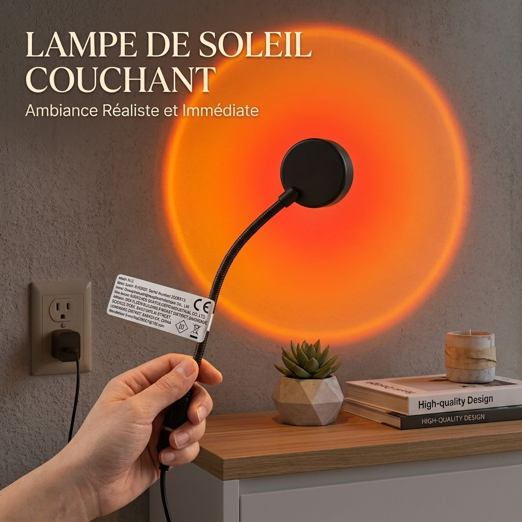 Lampe Effet Coucher de Soleil
