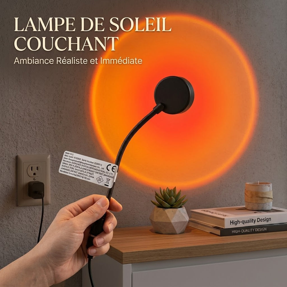 Lampe Effet Coucher de Soleil